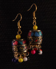 By Masala- Boucles d’oreille collage artisanal Bohemian Melody (10)