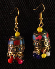 By Masala- Boucles d’oreille collage artisanal Bohemian Melody (13)