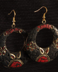 By Masala- Boucles d’oreille collage artisanal Bohemian Melody (7)