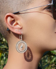 Boucles d’oreilles artisanales en argent filigrane By Masala (2)